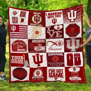 Indiana Hoosiers Quilt Blanket 3