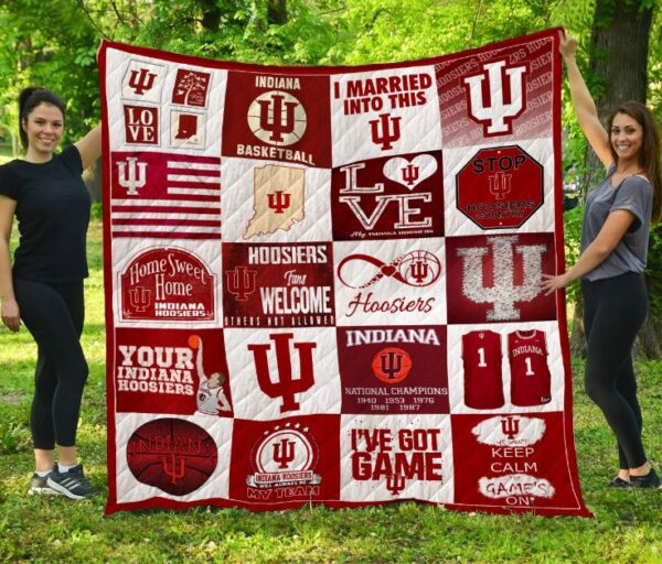 Indiana Hoosiers Quilt Blanket 3