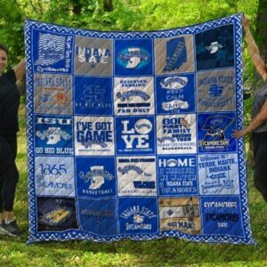 Indiana State Sycamores Quilt Blanket 3
