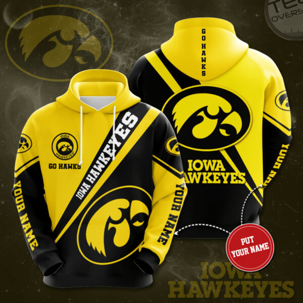 Iowa Hawkeyes Hoodie Zip Hoodie 3D 2