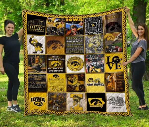 Iowa Hawkeyes Quilt Blanket 4