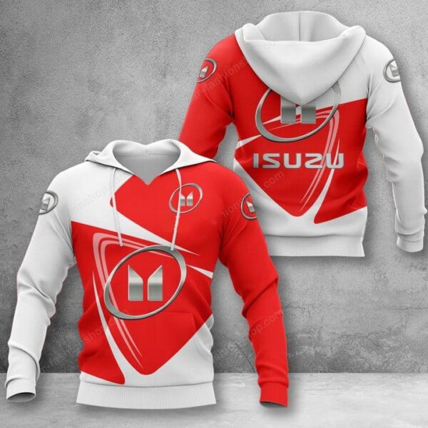 Isuzu Hoodie Zip Hoodie 3D 2