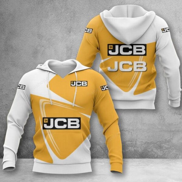 JCB Hoodie Zip Hoodie 3D 3