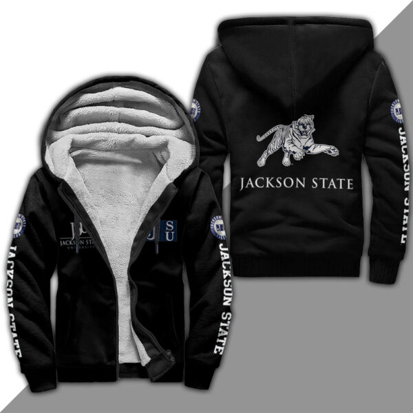 Jackson State Tigers Fleece Zipper Hoodie 1