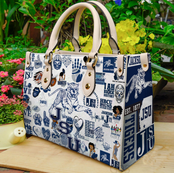 Jackson State Tigers Leather Handbag