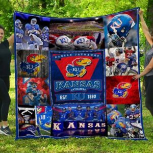 Kansas Jayhawks Quilt Blanket 3