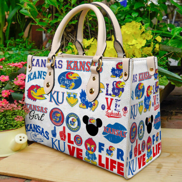 Kansas Jayhawks Leather Handbag