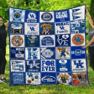 Kentucky Wildcats Quilt Blanket 1
