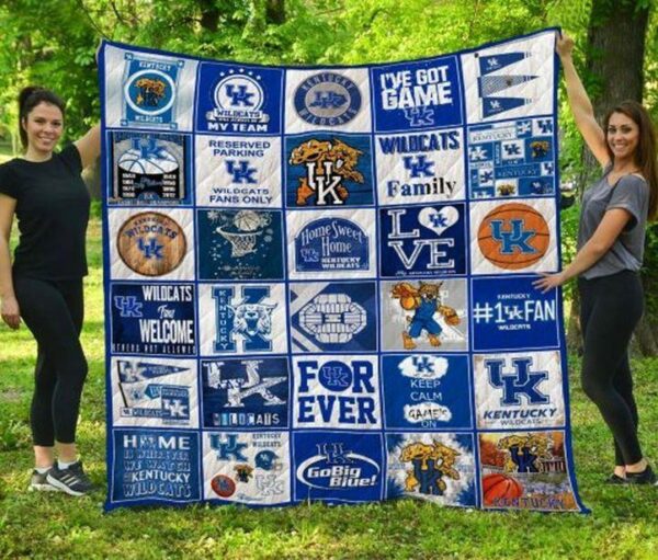 Kentucky Wildcats Quilt Blanket 1