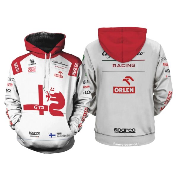 Kimi Raikkonen Hoodie Zip Hoodie 3D