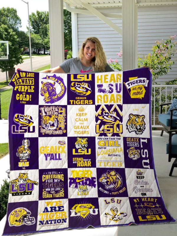 LSU Tigers Quilt Blanket 2