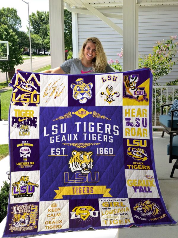 LSU Tigers Quilt Blanket 4