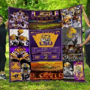 LSU Tigers Quilt Blanket 1