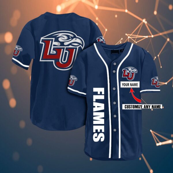 Liberty Flames Baseball Jersey 1