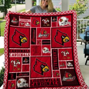 Louisville Cardinals Quilt Blanket 2