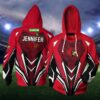 Louisville Cardinals Custom Name Hoodie Zip Hoodie 3D