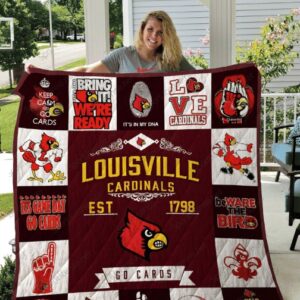 Louisville Cardinals Quilt Blanket 1