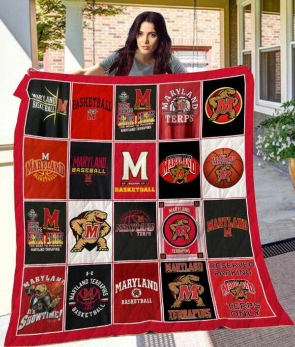 Maryland Terrapins Quilt Blanket 3