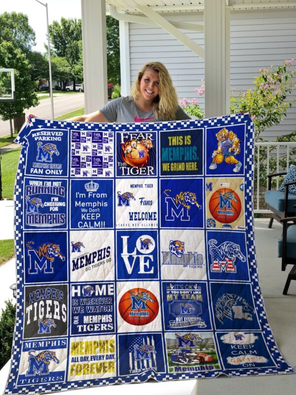 Memphis Tigers Quilt Blanket 1