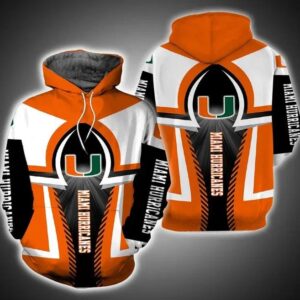 Miami Hurricanes Hoodie Zip Hoodie 3D