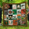 Miami Hurricanes Quilt Blanket 1