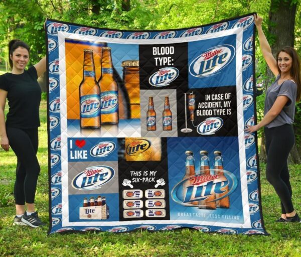 Miller Lite Quilt Blanket 1