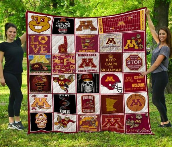 Minnesota Golden Gophers Quilt Blanket 5