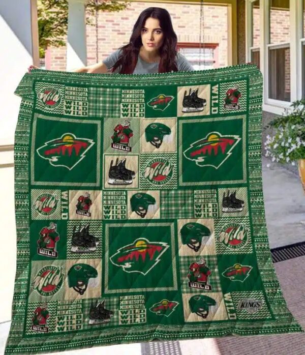 Minnesota Wild Quilt Blanket 2