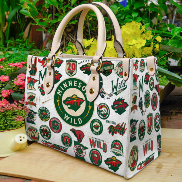 Minnesota Wild Leather Handbag 1