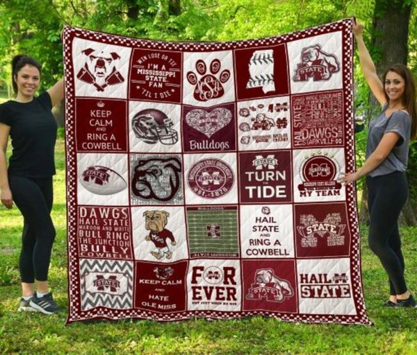 Mississippi State Bulldogs Quilt Blanket 2