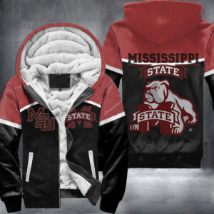 Mississippi State Bulldogs Fleece Zipper Hoodie 1