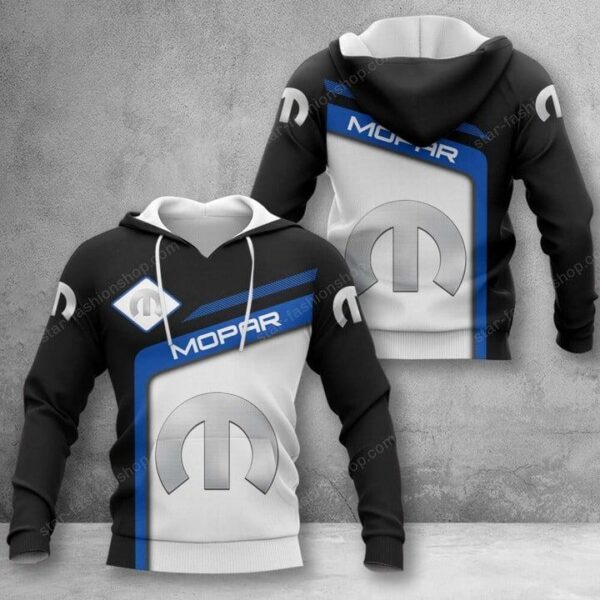 Mopar Hoodie Zip Hoodie 3D 1