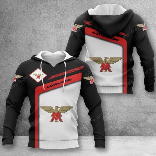 Moto Guzzi Hoodie Zip Hoodie 3D 2