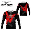 Moto Guzzi Hoodie Zip Hoodie 3D 1