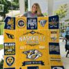 Nashville Predators Quilt Blanket 1