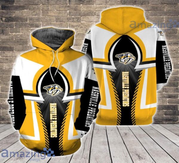 Nashville Predators Hoodie Zip Hoodie 3D