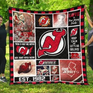 New Jersey Devils Quilt Blanket 4