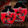 New Jersey Devils Hoodie Zip Hoodie 3D 1