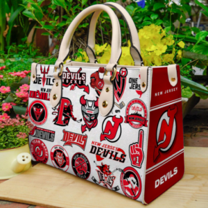 New Jersey Devils Leather Handbag