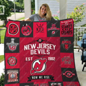 New Jersey Devils Quilt Blanket 1