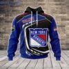 New York Rangers Hoodie Zip Hoodie 3D 2