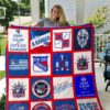 New York Rangers Quilt Blanket 1