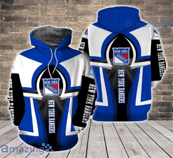 New York Rangers Hoodie Zip Hoodie 3D