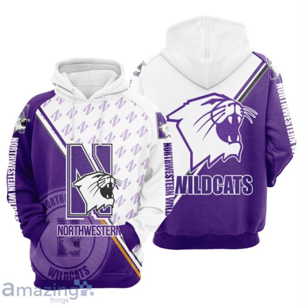 Northwestern Wildcats Hoodie Zip Hoodie 3D