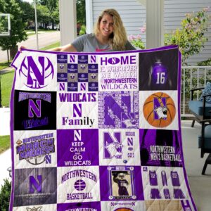 Northwestern Wildcats Quilt Blanket 1