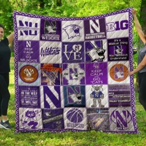 Northwestern Wildcats Quilt Blanket 2