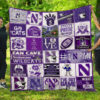 Northwestern Wildcats Quilt Blanket