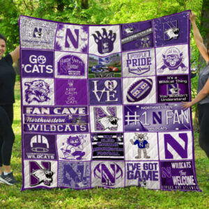 Northwestern Wildcats Quilt Blanket