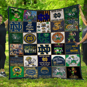 Notre Dame Fighting Irish Quilt Blanket 4