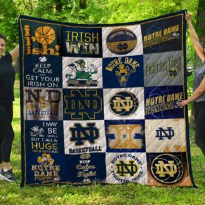 Notre Dame Fighting Irish Quilt Blanket 3